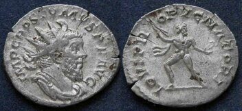 15750_ Римская империя, Постум, 259-269 годы, антониниан.